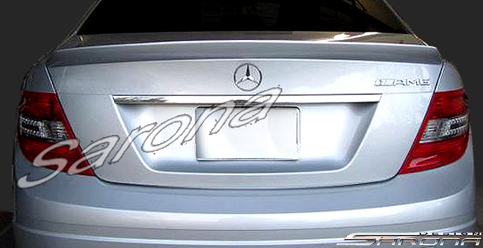 Custom Mercedes C Class  Sedan Trunk Wing (2008 - 2014) - $299.00 (Part #MB-088-TW)